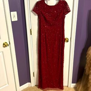 Red sequins dress by Papell Boutique